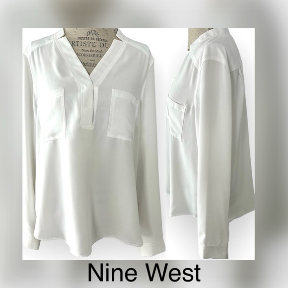 Nine West Tops - NWT Nine West off white luxurious blouse